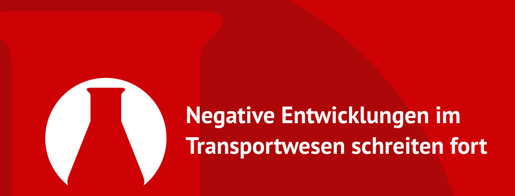 Negative Entwicklungen im Transportwesen schreiten fort