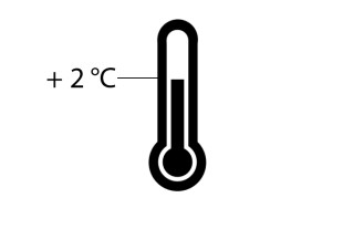 Ein Temperaturregler übernimmt bei Störung die Steuerung und verhindert ein Absinken unter +2°C 